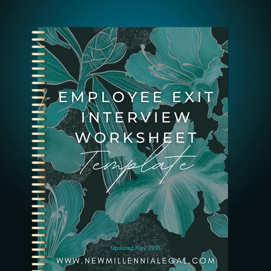 Employee Exit Interview Worksheet Template