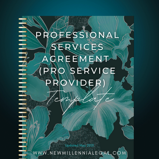 Professional Services Agreement Template (Pro-Service Provider)