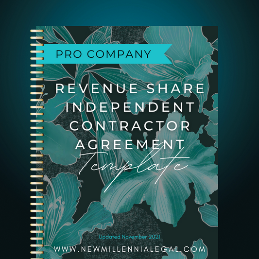 Revenue Share Independent Contractor Agreement (Pro Company)