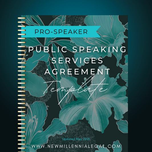 Public Speaking Services Agreement Template (Pro-Speaker)