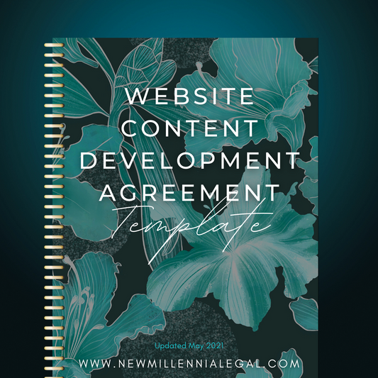Website Content Development Agreement Template