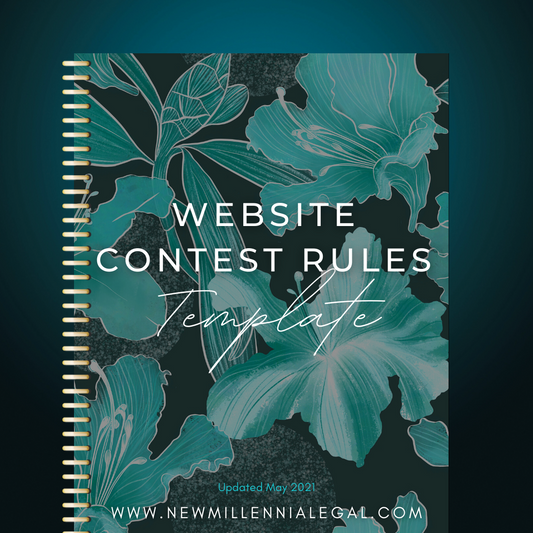 Website Contest Rules Template