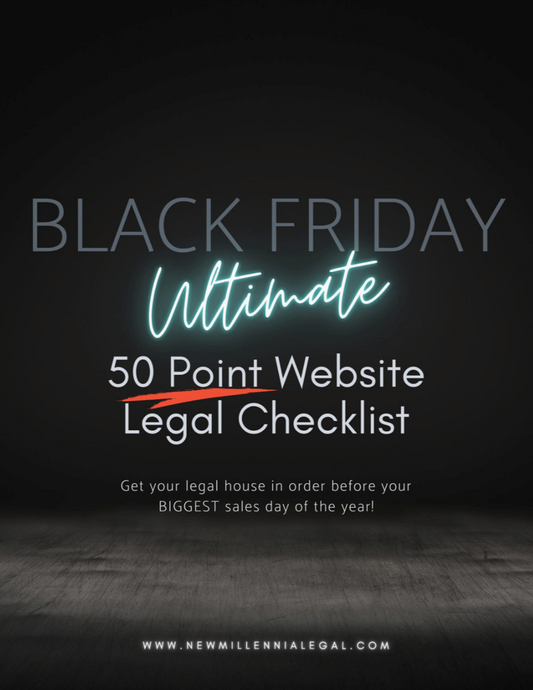 Black Friday Ultimate 50-Point Website Legal Checklist